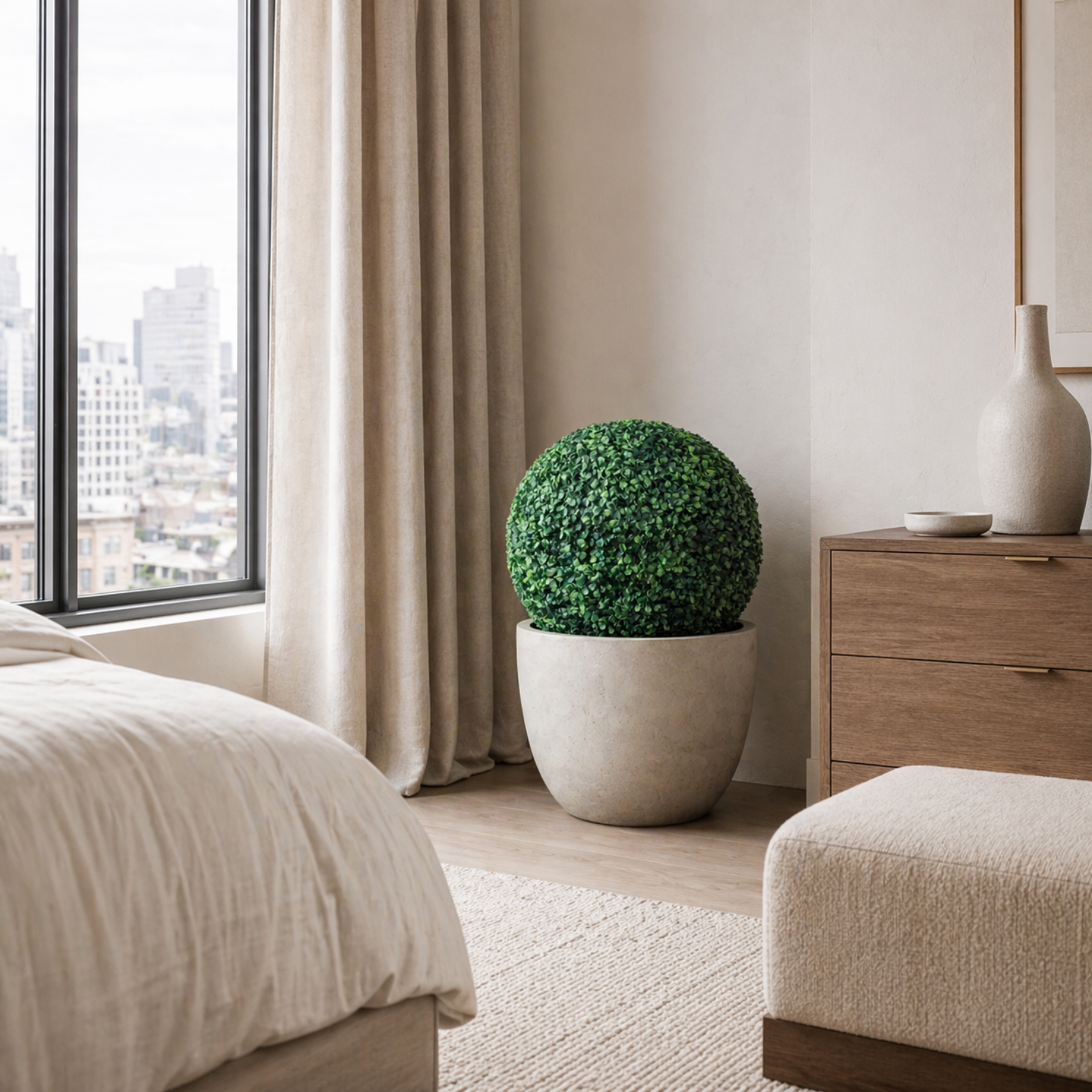 Artificial boxwood balls