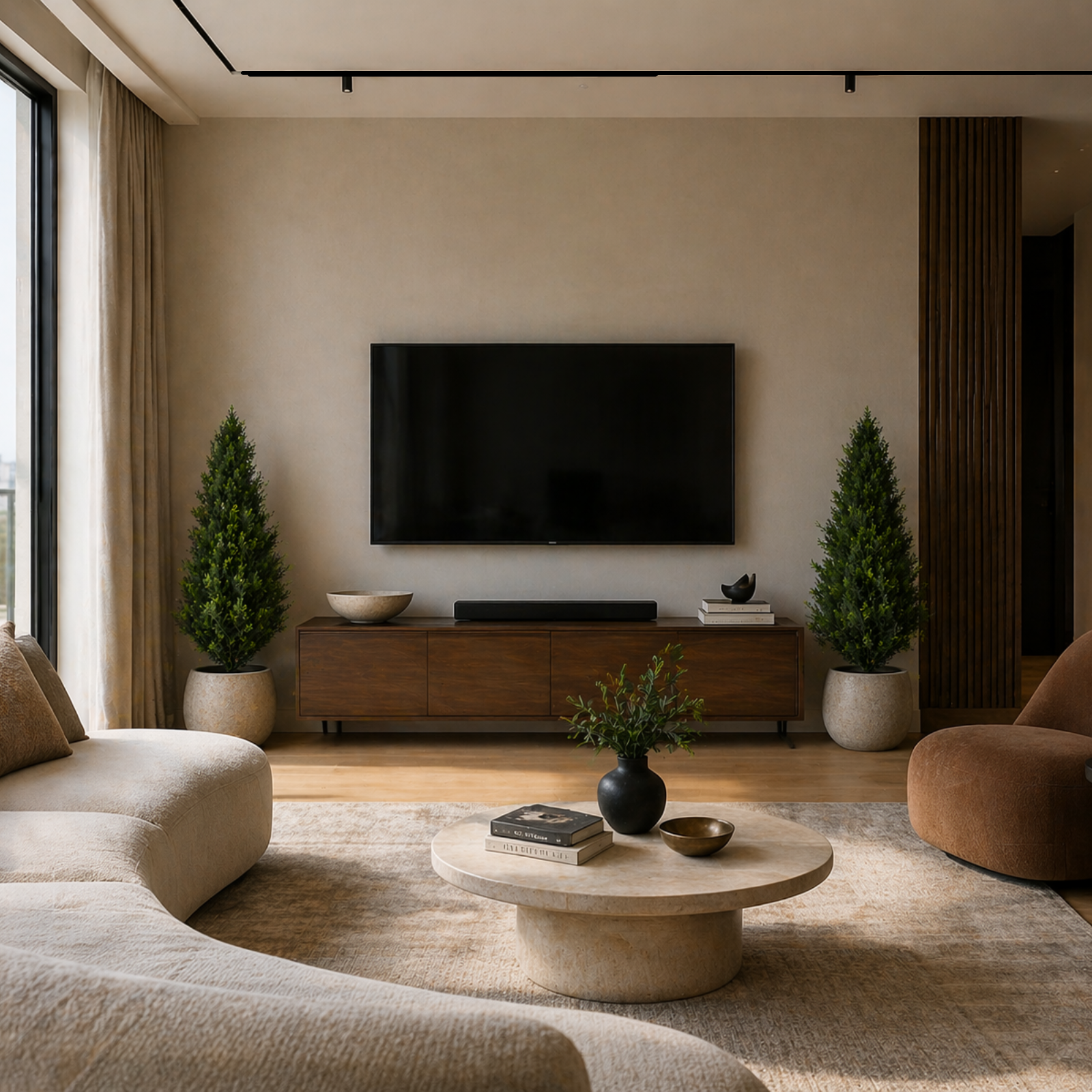 Artificial cedar tree pairs